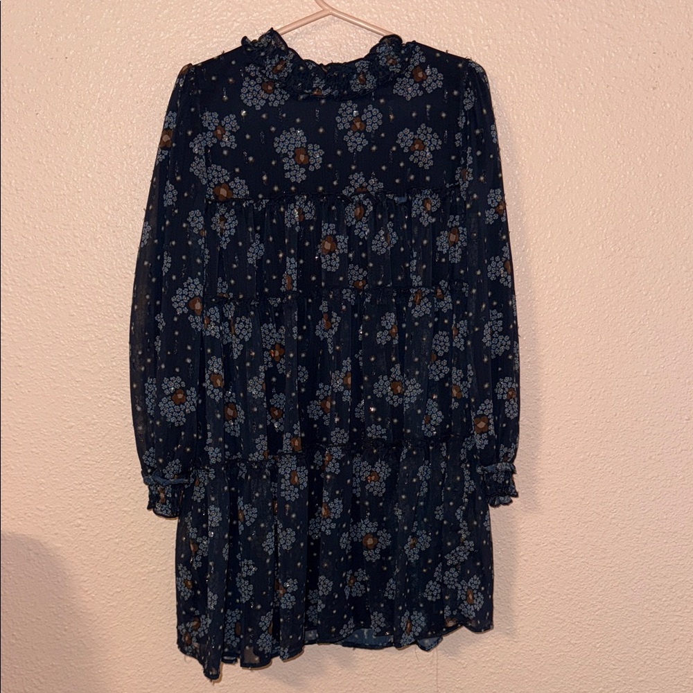 Mayoral Navy Floral Kids Dress